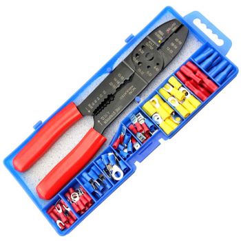 Multi-Function Wire Terminal Crimping Tool With Accessories